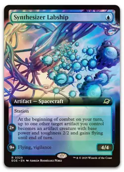 Synthesizer Labship (Extended Art) #329 (Foil) LP Edge of Eternities Magic MTG - Image 1