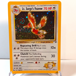Wizards of the Coast Lt. Surge's Fearow 007/132 Holo Rare 70 HP EN - Image 1