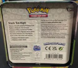 Pokemon TCG: Stack 'Em High! Tin Factory Sealed -3 Booster Packs - New Sealed - Image 2