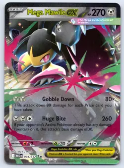 Mega Mawile ex 094/132 Double Rare Mega Evolution Pokemon Holo 2025 NM - Image 1