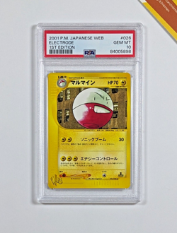 Pokemon PSA 10 Electrode #026 1st Edition Web 2001 Japanese - Image 1
