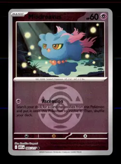 Misdreavus (Dusk Ball) 085/217 Common Ascended Heroes Pokemon Reverse Holo NM - Image 1
