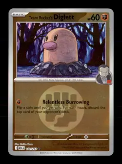 Team Rocket's Diglett Energy Sy 100/217 Ascended Heroes Pokemon Reverse Holo NM - Image 1