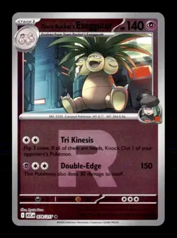Team Rocket's exeggutor (Team Ro 078/217 Ascended Heroes Pokemon Reverse Holo NM - Image 1