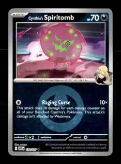 Cynthia's Spiritomb (Energy Symb 133/217 Ascended Heroes Pokemon Reverse Holo NM - Image 1
