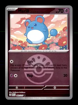 Marill (Friend Ball) 083/217 Common Ascended Heroes Pokemon Reverse Holo NM - Image 1