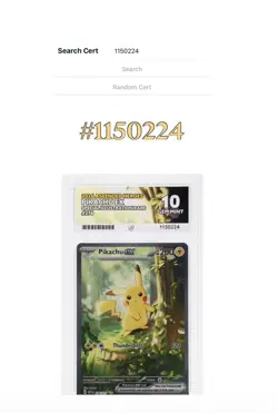 2026 POKEMON ASCENDED HEROES' SPECIAL IR PIKACHU EX 276 ACE 10 PERFECT SUBGRADES - Image 3