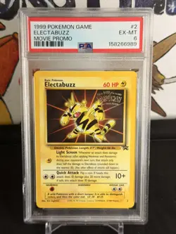 Electabuzz 1999 Pokemon Movie Promo #2 WB Stamped PSA 6 WOTC - Image 1