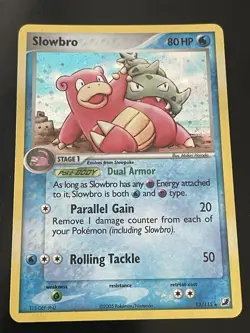 The Pokemon Company Slowbro 80 HP Unseen Forces Holo Rare 13/115 EN 2005 - LP/MP - Image 1