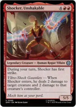 Shocker, Unshakable - 0089 - Marvel's Spider-Man - MTG - SHIPS NOW - NM/M - Image 1