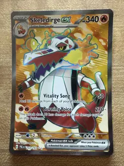 Skeledirge ex 233/193 Full Art Ultra Rare Pokemon 2023 Paldea Evolved NM - Image 1