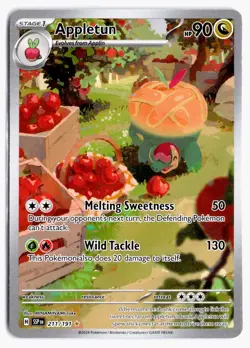 Appletun 211/191 Illustration Rare Surging Sparks Pokemon Holo NM - Image 1