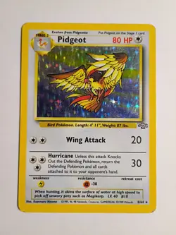 Pokemon TCG Pidgeot Jungle 8/64 Holo Unlimited Holo Rare - Image 1