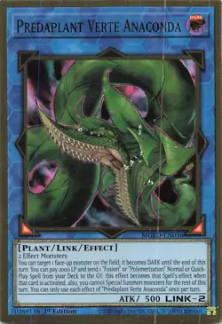 Yu-Gi-Oh Predaplant Verte Anaconda MGED-EN036 Premium Gold Rare NM - Image 2