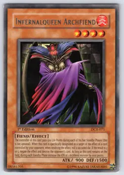 Infernalqueen Archfiend DCR-071 Dark Crisis 1st Edition Yu-Gi-Oh NM - Image 1