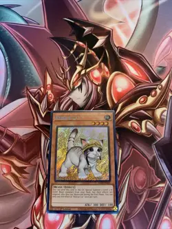 Yugioh Rescue Cat RA02-EN001 Secret Rare MGED Art 1st Ed NM - Image 1