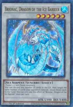 Brionac, Dragon of the Ice Barrier - HAC1-EN051 - Ultra Rare - 1st Edition (Duel - Image 1