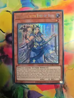 Priestess With Eyes Of Blue LCKC-EN016 Blue-Eyes Secret Rare Unl Euro Print - Image 1
