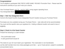Round 1 One Piece Card Game Promotional Pack - English Presale ALL 10 packs ✅ - Image 2