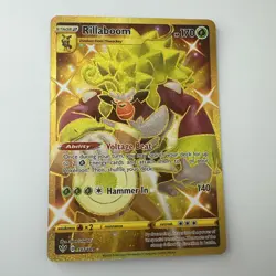 Rillaboom 197/189 NM -Gold Secret Rare Pokemon Card- Darkness Ablaze (3z) - Image 1