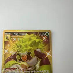Rillaboom 197/189 NM -Gold Secret Rare Pokemon Card- Darkness Ablaze (3z) - Image 3
