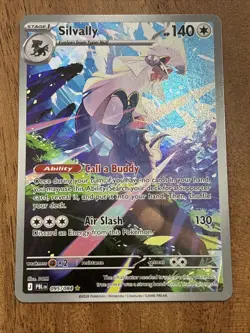 Pokemon TCG Silvally 095/084 Me05: Pitch Black Illustration Rare NM Card - Image 1