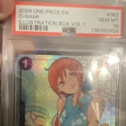 One Piece Card Game 2025 Illustration Box Vol.1 O-Nami OP05-062 Holo PSA 10 - Image 2