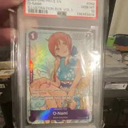 One Piece Card Game 2025 Illustration Box Vol.1 O-Nami OP05-062 Holo PSA 10 - Image 3