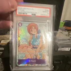 One Piece Card Game 2025 Illustration Box Vol.1 O-Nami OP05-062 Holo PSA 10 - Image 4