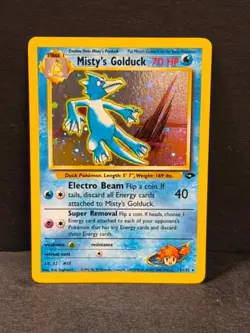 Pokemon MISTY'S GOLDUCK 12/132 HOLO RARE Stage 1 Playing Card TCG ** L@@K * - Image 1