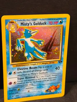 Pokemon MISTY'S GOLDUCK 12/132 HOLO RARE Stage 1 Playing Card TCG ** L@@K * - Image 2