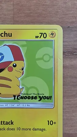 Ash's Pikachu SM112 Black Star Promo Card Pokemon Movie - Image 2