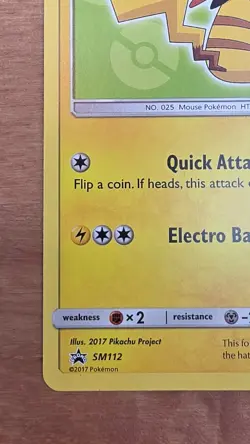 Ash's Pikachu SM112 Black Star Promo Card Pokemon Movie - Image 4