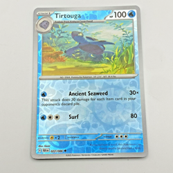 Tirtouga Pokemon Scarlet Violet Black Bolt Reverse Holo 022/086 - Image 1