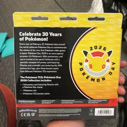 Pokemon TCG Pikachu 2026 30th Pokemon Day Collection Box New - Image 2
