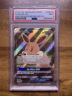 2019 POKEMON BLACK STAR PROMO EEVEE GX #SM233 PSA 9 MINT #117729328 - Image 3
