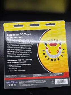 Pokemon Day 2026 Collection 30th Anniversary Special Pikachu Promo SEALED - Image 2
