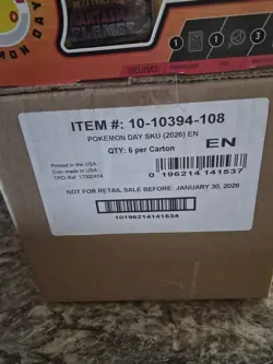 SEALED CASE OF 6 Pokemon Day 2026 30th Anniv Collection Box W Pikachu Promos - Image 2