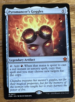 MTG Foundations, Pyromancer's Goggles - Image 1