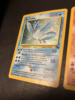Pokemon TCG Fossil Holo Legendary Birds Zapdos 15/62 Moltres 12/62 Articuno 2/62 - Image 2