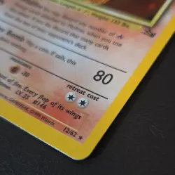 Pokemon TCG Moltres Holo Rare Fossil 12/62 1st edition 70 HP English 1999 - Image 3