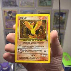 Moltres Sulfura Fossil 12/62 French Holo rare Pokemon TCG Pokemon - Image 1