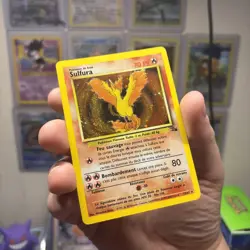 Moltres Sulfura Fossil 12/62 French Holo rare Pokemon TCG Pokemon - Image 3