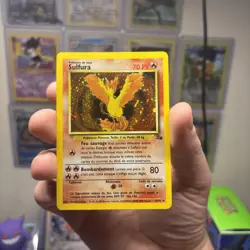Moltres Sulfura Fossil 12/62 French Holo rare Pokemon TCG Pokemon - Image 4