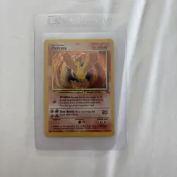 Vintage Pokemon Moltres Holo 12/62 Fossil Set Card WOTC TCG Great Condition - Image 1