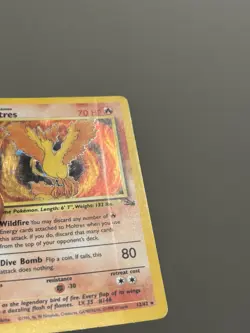Pokemon TCG Moltres 12/62 Fossil Holo Rare Unlimited WOTC - Image 3