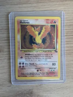 Moltres Holo 12/62 - Pokemon Fossil TCG WOTC LP - Image 1