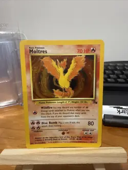 Pokemon TCG - Moltres 12/62 Fossil Holo Rare WOTC - Lightly Played - Image 1