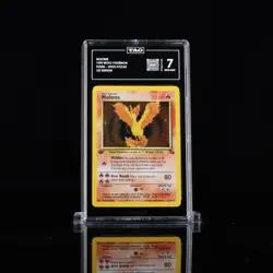 Pokemon TCG- Moltres 12/62 Holo 1st Edition Fossil TAG 7 Near Mint - Image 1