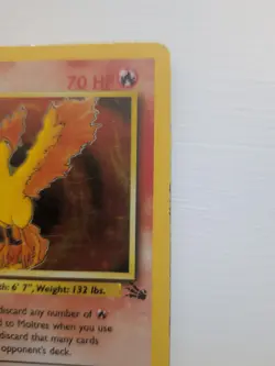 Pokemon TCG Moltres Fossil Holo Card 12/62 Unlimited WOTC 1999 - Image 5